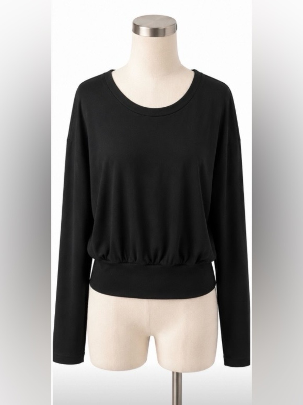 Never worn HALARA Black Long Sleeve Crewneck Pullover. Casual and dressy